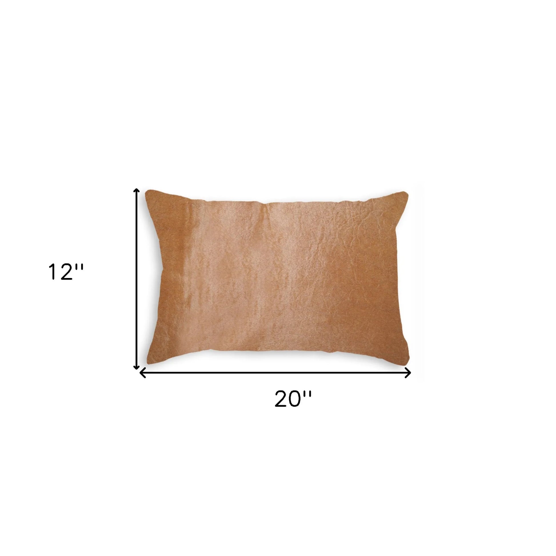HMS 12\" X 20\" Chocolate Cowhide Decorative Throw Pillow
