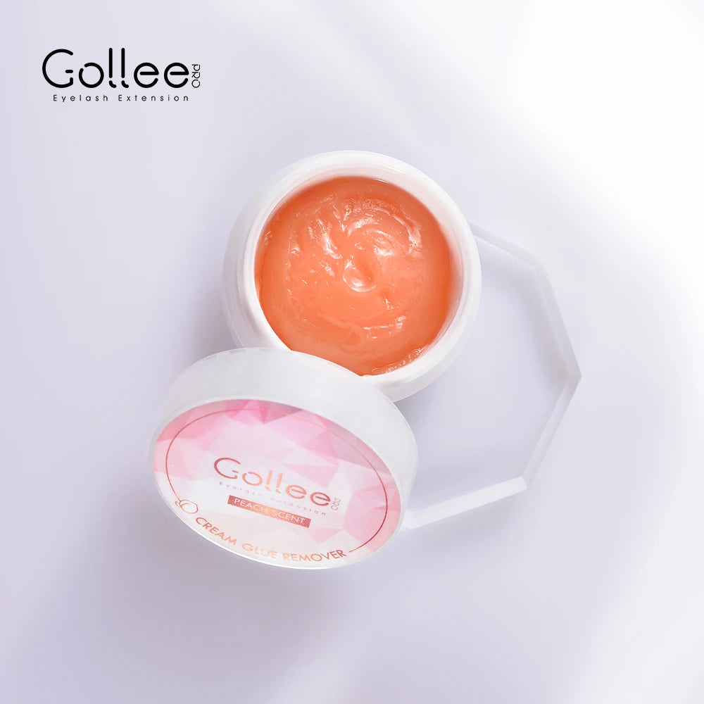 For Gollee Peach Scented Individual Eyelash Glue Remover DIY Korea Extension Removal Adhesive Lash Cream Lash Extension Glue Rem