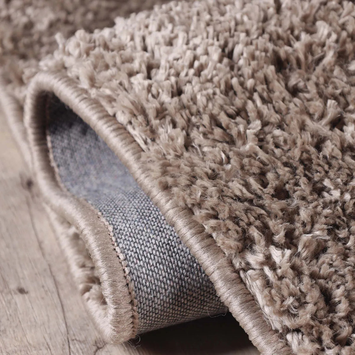 HMS Handmade 4' X 6' Beige Shag Area Rug Faux Rabbit Fur with Stain Resistance Rectangular Hallway Pattern for Living Room Use