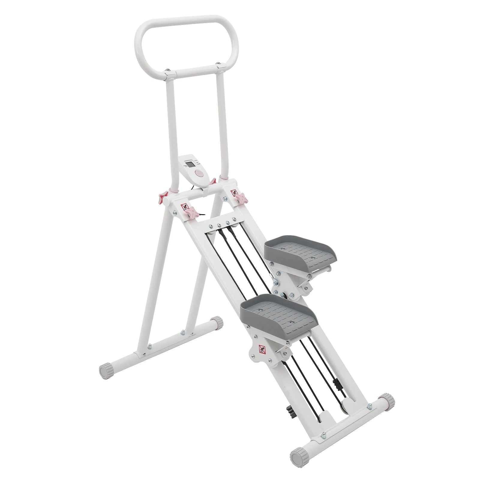 Home Foldable Step Machine Indoor Vertical Stair Climbing Machine or Full-Body Workout, Stair Stepper for Home Gym, 300lbs