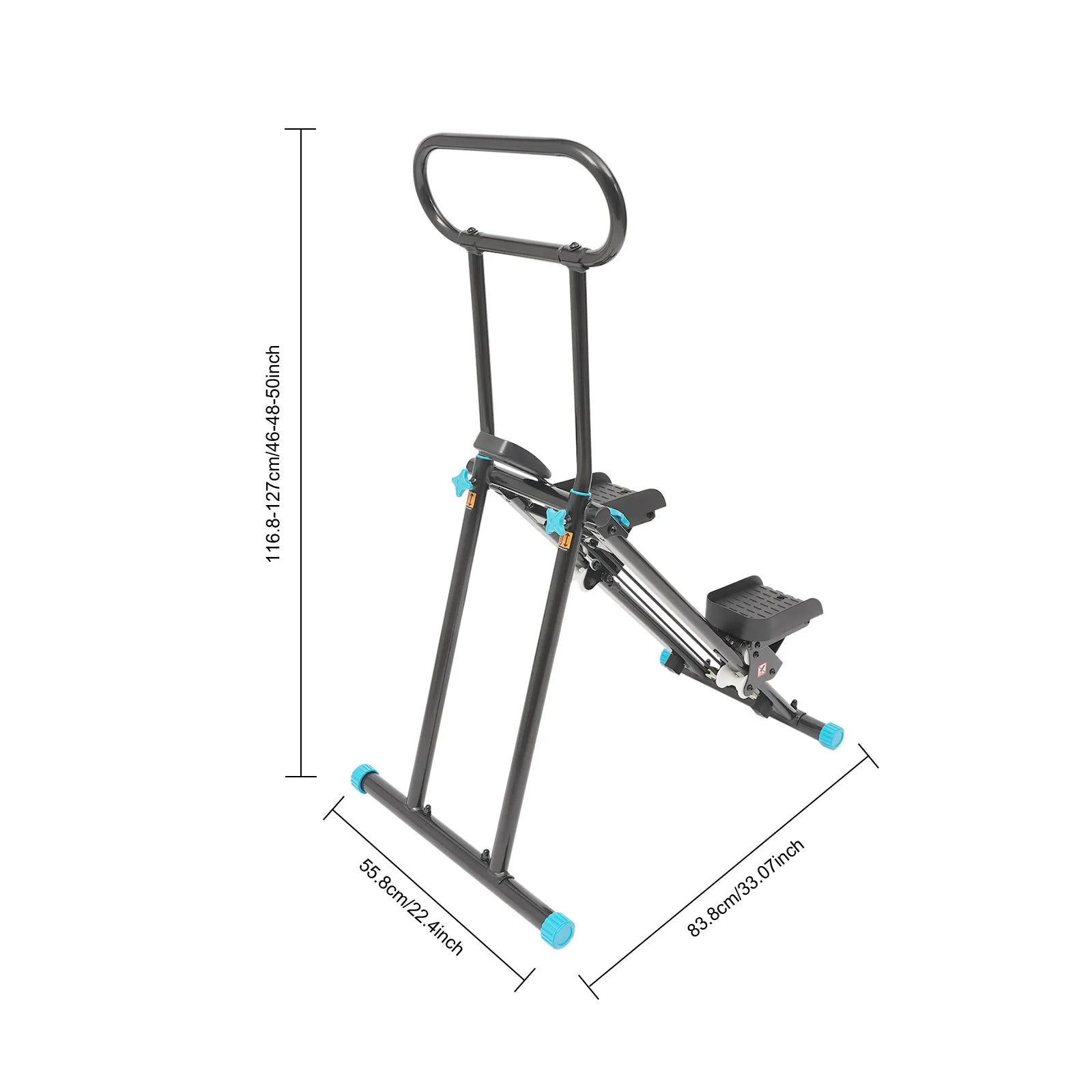 Home Foldable Step Machine Indoor Vertical Stair Climbing Machine or Full-Body Workout, Stair Stepper for Home Gym, 300lbs