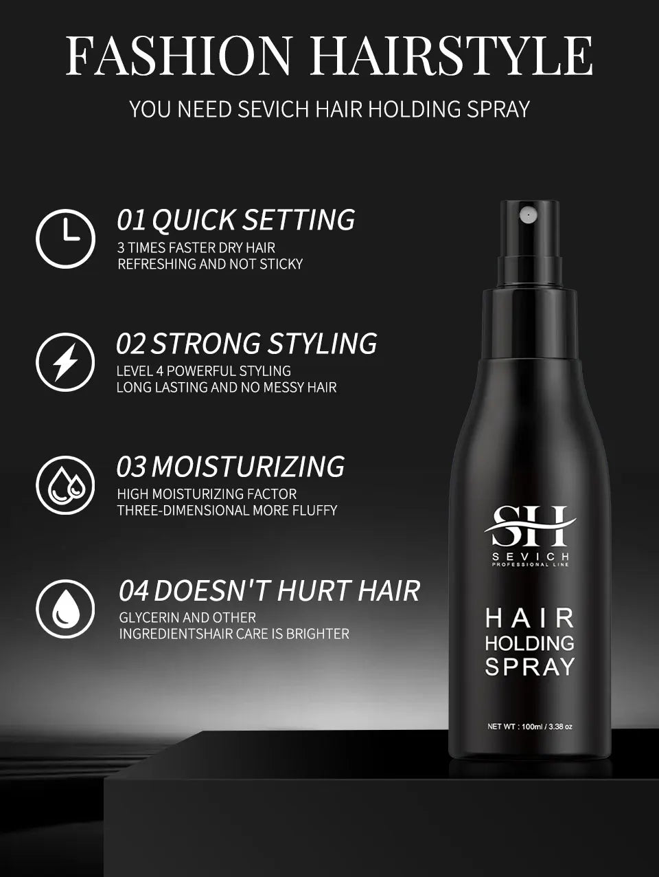 3pcs Hair Fibers Set Keratin Hair Building Styling Powder Hair Loss Instant Regrowth Thickening Powders Hairline Beard Filling