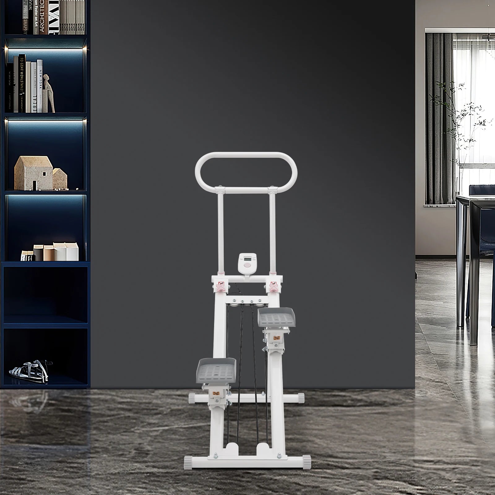 Home Foldable Step Machine Indoor Vertical Stair Climbing Machine or Full-Body Workout, Stair Stepper for Home Gym, 300lbs