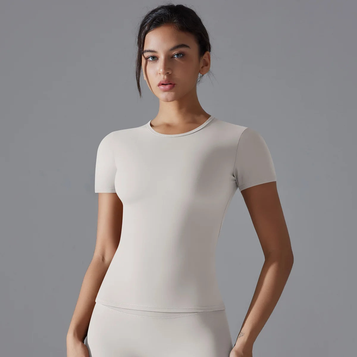 Female Short Sleeves Yoga Shirts Women Fitness Sports T-Shirts Yoga Top Quick Dry Running Tops Tights Gym Workout Push Up Clothe