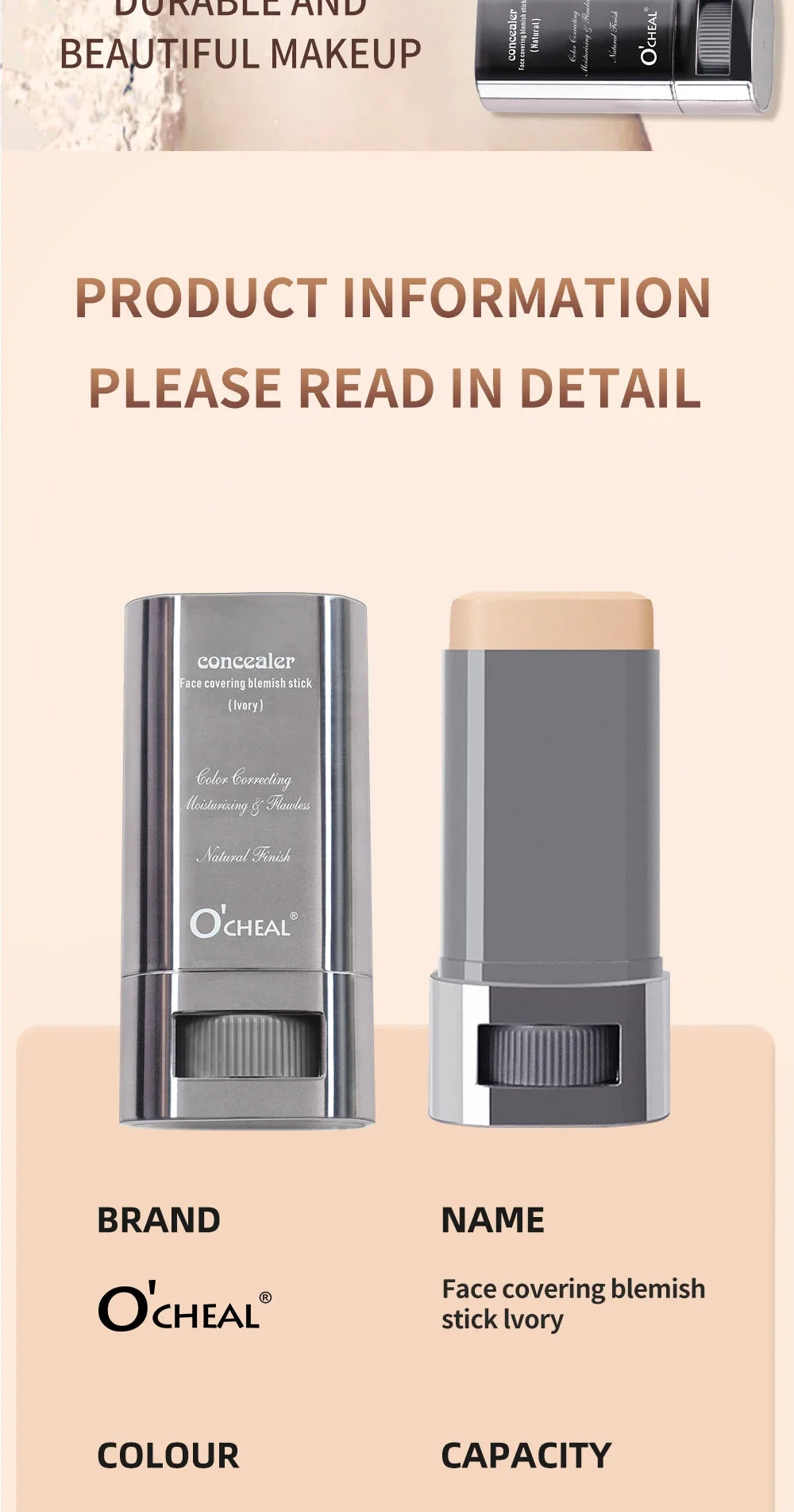 Magic Face Foundation Contour Stick Long-wear Lightweight Brighten Stick  Face Concealer Blemish Contouring Beauty Makeup