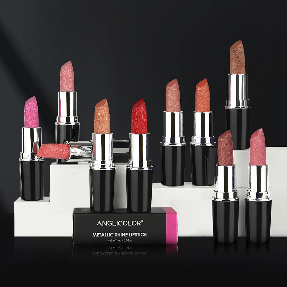 Makeup Non-sticky Non-fading Lipstick Pearlescent Long-lasting Moisturizing Fine Glitter Lip Gloss Hydrating Waterproof Lips Hot