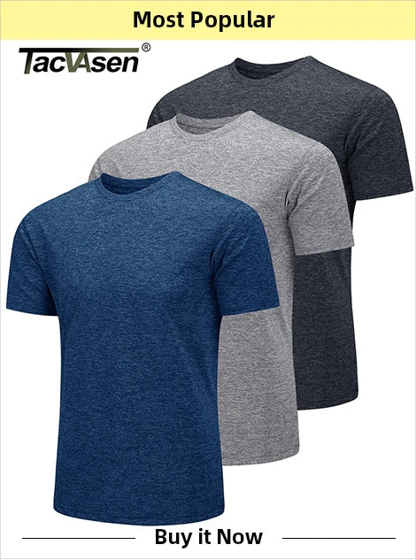 TACVASEN Summer Quick Dry T-shirts Mens Running Jogging Athletic T-shirts Reflective Stripe Sports Gym Fitness Workout T Shirts
