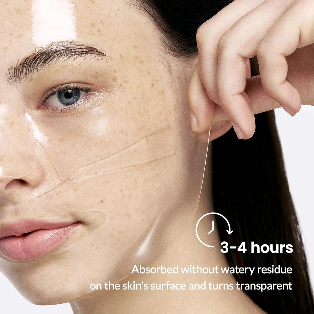 Hllozzi 34g*4 Bio-Collagen Sheet Mask w/Hyaluronic Acid & Vitamin C Hyaluronic Acid Hydrating Sleeping Mask