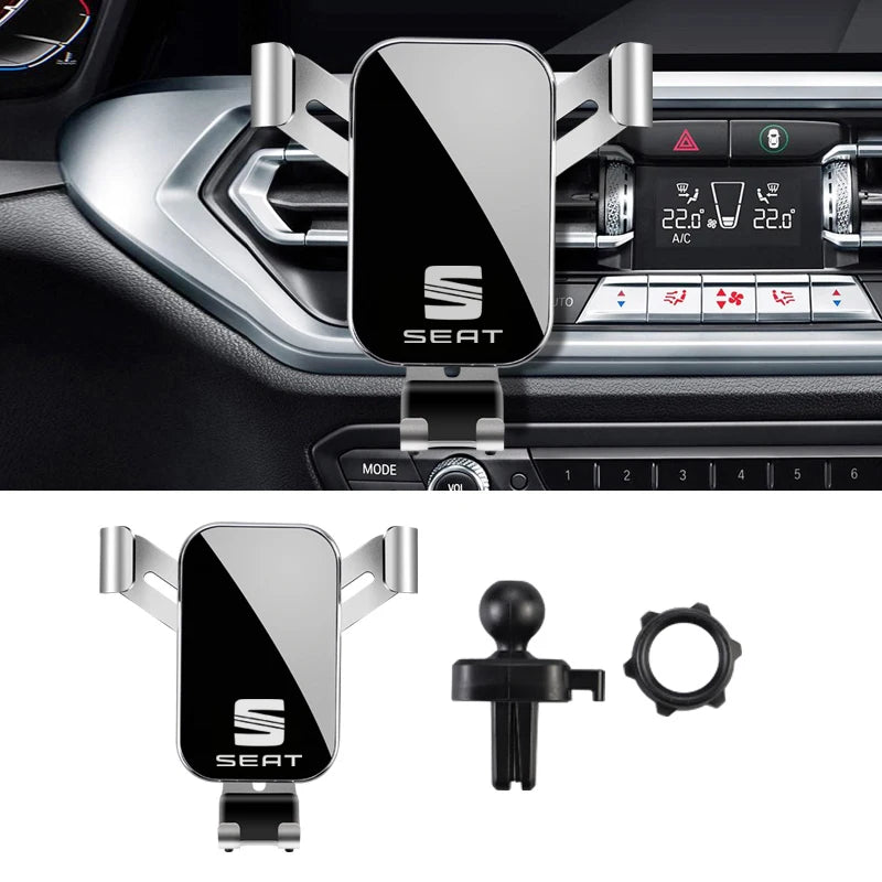 ABS Car Phone Holder 360 Rotation Gravity Auto Grip Bracket For Seat Cupra FR Leon Ibiza Mk3 5F 6J Ateca Sportcoup Exeo Altea
