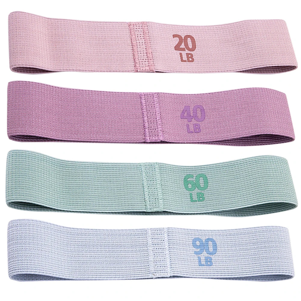 Hip Resistance Bands Anti-Slip Stretch Fitness Strips Portable Glute Thigh Elastic Bands for Home Workout